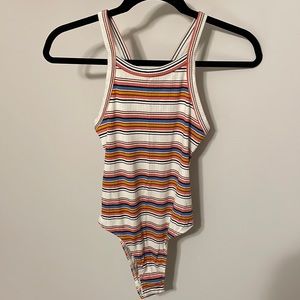 Urban Outfitters Striped Ribbed Bodysuit